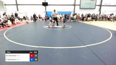 72 lbs Rr Rnd 1 - Matthew Simonton, Vougar's Honors Wrestling vs ...