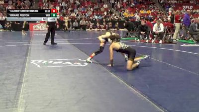 3A-113 lbs Semifinal - Carew Christensen, Waukee Northwest vs Drake Pelton, Waukee