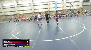 195 lbs Quarters & Wb (16 Team) - SRON HILL, Nevada SILVER vs Wesley Hodges, Idaho 2