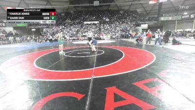 Boys 2A 120 lbs Champ. Round 1 - Darin Ouk, Evergreen (Seattle) vs Charlie Jones, Mark Morris