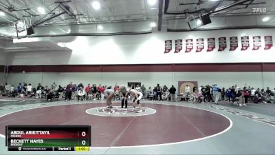 144 lbs Quarterfinal - Abdul Arikittayil, Fishers vs Beckett Hayes, Brebeuf