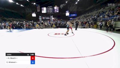 132 lbs Rnd Of 64 - Kieran Beach, MI vs Carver Wieland, IA