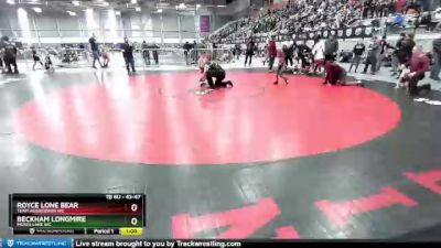 43-47 lbs Round 2 - Beckham Longmire, Moses Lake WC vs Royce Lone Bear, Team Aggression WC