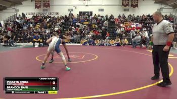 120 lbs Champ. Round 1 - Brandon Dami, Canon-McMillan vs Prestyn Parks, Olentangy Liberty