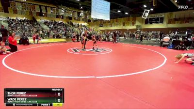 50/53 Round 3 - Wade Perez, Hemet Youth Wrestling Club vs Thor Perez, Hemet Youth Wrestling Club