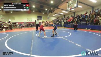 70 lbs 3rd Place - Judah Henson, Lincoln Christian vs Jasper Franklin, Vinita Kids Wrestling