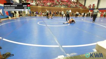 80 lbs Consi Of 8 #2 - Michael Robison, Skiatook Youth Wrestling 2022-23 vs Jace Branson, Beggs Youth Wrestling Program