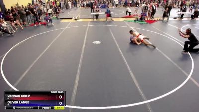 106 lbs Quarterfinal - Vannak Khiev, IL vs Oliver Lange, IA