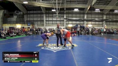 285 lbs Champ. Round 1 - Wyatt Moyer, Williams College vs Carl DiGiorgio, U.S. Coast Guard Academy