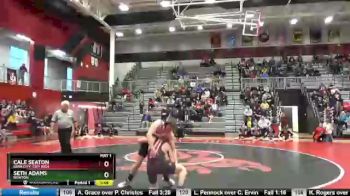 120 lbs Quarterfinal - Cale Seaton, Iowa City, City High vs Seth Adams, Newton