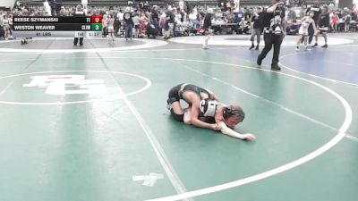 61 lbs Rr Rnd 7 - Reese Szymanski, Team Tugman - ESC vs Weston Weaver, Clearview - ESC