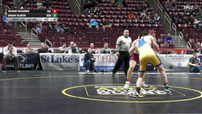 160 lbs First Round - Shane Wagner, Faith Christian vs Ewan Olson, Derry Area