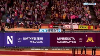 2018 Northwestern vs Minnesota | Big Ten Women's Volleyball