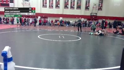 141 lbs Cons. Round 1 - Braxton Smith, Eastern Oregon University (OR) vs John Cartwright, Corban University