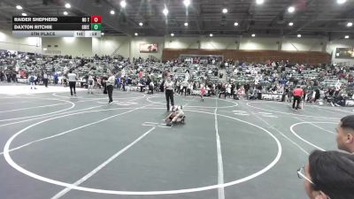 61 lbs 5th Place - Raider Shepherd, No Team vs Daxton Ritchie, Greenwave Youth WC