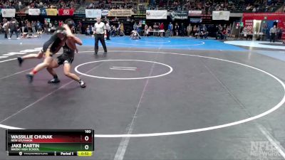 160 lbs Cons. Round 1 - Jake Martin, Nikiski High School vs Wassillie Chunak, New Stuyahok