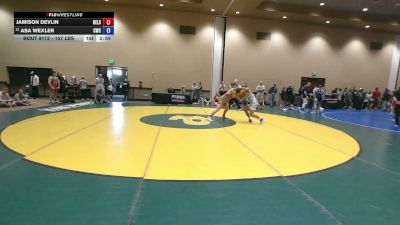 157 lbs Cons. Sub-rd Of 16 - Jamison Devlin, Delsea vs Asa Wexler, Capital Wrestling Club