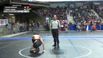 130 lbs Champ. Round 1 - Aaliah Guebara, Maize vs Trinity Leiker, Holcomb Wrestling Club