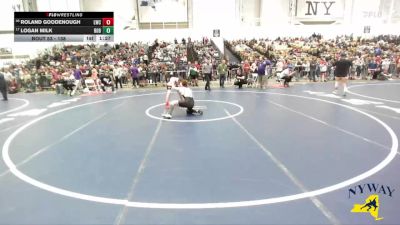 138 lbs Champ. Round 1 - Logan Milk, Club Not Listed vs Roland Goodenough, LeRoy Wrestling Club