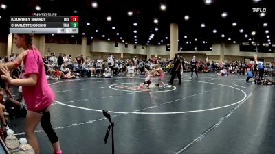 48 lbs Semis & 3rd Wb (16 Team) - Kourtney Brandt, Mat Clash Beastin` vs Charlotte Koenig, Team Arkansas