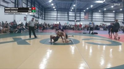 113 lbs Champ. Round 2 - Higen Castillo, Grizzly Wrestling Club vs Jakob Thomas, Powhatan Youth Wrestling Club