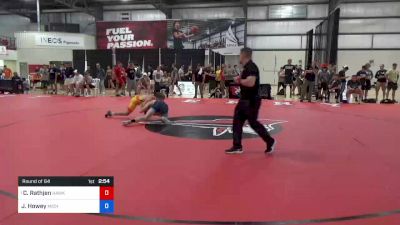 70 kg Round Of 64 - Caleb Rathjen, Hawkeye Wrestling Club vs Josh Howey, Michigan