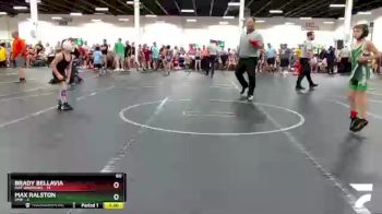 60 lbs Round 3 (8 Team) - Brady Bellavia, Mat Warriors vs Max Ralston, OMP