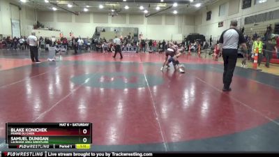 140 lbs 1st Place Match - Samuel Dunigan, LaCrosse Area Wrestlers vs Blake Konichek, Prairie Du Chien