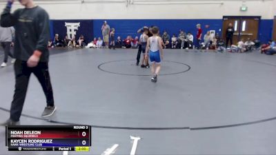 62 lbs Round 3 - Noah DeLeon, Fighting Squirrels vs Kaycen Rodriguez, Hawk Wrestling Club