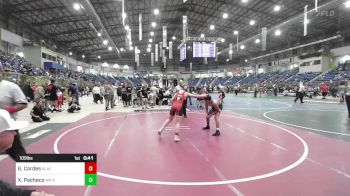 109 lbs Consi Of 4 - Gatlin Cordes, Black Hills Academy vs Xavier Pacheco, Nm Beast