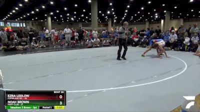 125 lbs Placement (16 Team) - Noah Brown, Fight Club vs Ezra Ledlow, Cleveland WC