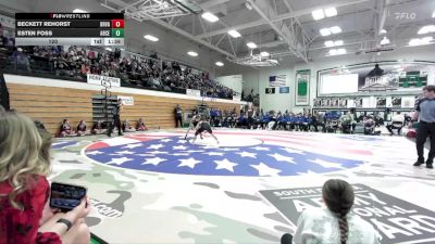 120 lbs Semis & 1st Wb (8 Team) - Esten Foss, Aberdeen Central vs Beckett Rehorst, Brandon Valley