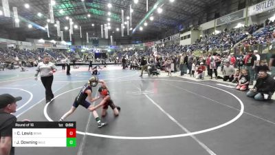 58 lbs Round Of 16 - Coleman Lewis, Bennett Wrestling Club vs Jaxi Downing, Wiley Panthers