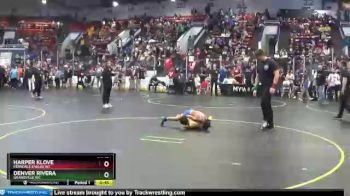 61 lbs Champ. Round 1 - Denver Rivera, Grandville WC vs Harper Klove, Ferndale Eagles WC