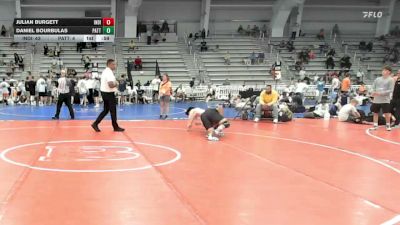 220 lbs Round Of 32 - Julian Burgett, Indiana Outlaws Black - HSB vs Daniel Bourbulas, Patton Trained Blue - HSB