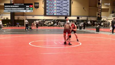 149 lbs Quarterfinal - Austin McBurney, Brown vs Thomas VonEschenbach, Army