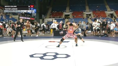 190 lbs Champ. Rd Of 16 - Bryce Collins, Pennsylvania vs Thayer Larson, Illinois