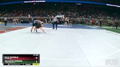 D1-285 lbs Cons. Round 2 - Kyle Scofield, Milford HS vs Brandon Gordon, L`Anse Creuse HS