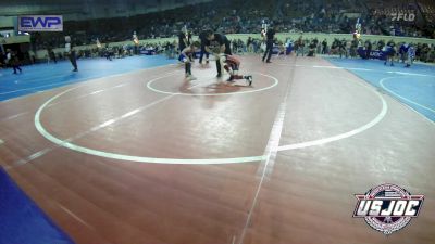 58 lbs Round Of 32 - Eli Potts, Plainview Youth Wrestling Club vs Easton Alvarado, Comanche Takedown Club