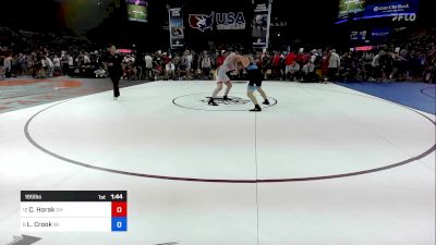 165 lbs Cons 8 #2 - Caige Horak, OH vs Liam Crook, WI