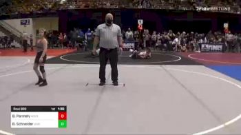 85 lbs Quarterfinal - Brason Parmely, Wolsey-Wessington vs Blake Schneider, Gorilla WC