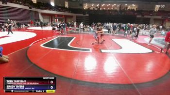 138 lbs Cons. Round 2 - Toby Shipman, Threestyle Wrestling Of Oklahoma vs Brody Byers, Harrah High School Wrestling