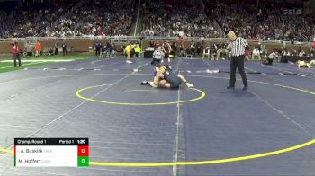 D2-126 lbs Champ. Round 1 - Alex Buskirk, Greenville HS vs Maveric Hoffert, Cadillac HS