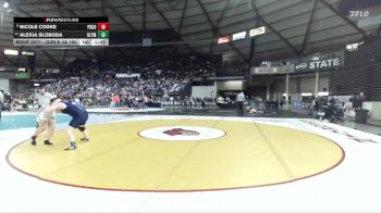 Girls 4A 190 lbs Champ. Round 2 - Alexia Sloboda, Olympia (Girls) vs Nicole Cooke, Pasco (Girls)