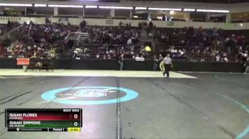 5A 106 lbs Champ. Round 1 - Isaiah Flores, Eldorado vs Isaiah Simmons, Rio Rancho