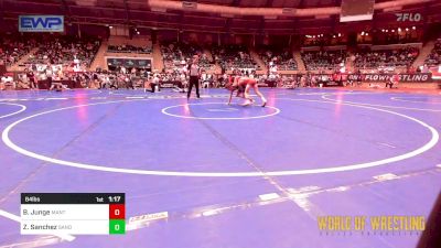 84 lbs Round Of 64 - Beau Junge, MANTANONA-TC vs Zeke Sanchez, Sanderson Wrestling Academy