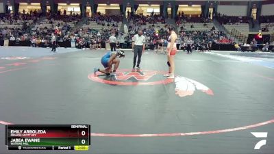 190 lbs Semifinal - Emily Arboleda, Francis Scott Key vs Jabea Ewane, Watkins Mill