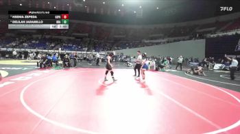 4A/3A/2A/1A Girls 155 5th Place Match - Ksenia Zepeda, Gervais/St Paul Girls vs Delilah Jaramillo, Rogue River Girls