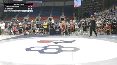 132 lbs Cons. Semis - Caleb Schaefer, Indiana vs Jr Ortega, Colorado