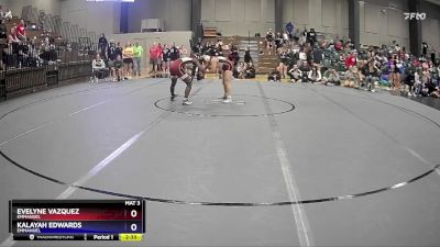 124 lbs Cons. Round 2 - Kalayah Edwards, Emmanuel vs Evelyne Vazquez, Emmanuel